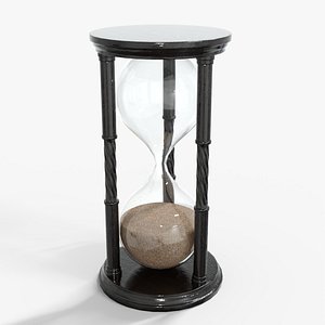 3D Hourglass Victorian Low-poly 3D model model