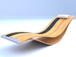 lounge chair designed pooz 3D model