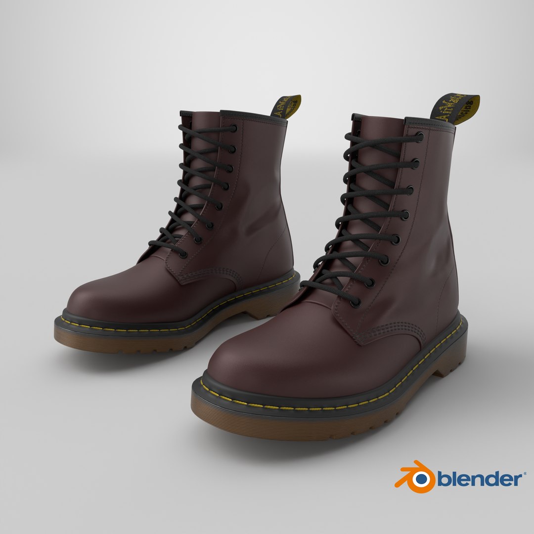 Dr Martens 1460 Smooth Cherry Red 3D model https://p.turbosquid.com/ts-thumb/5Q/BI3DEj/e7/stemcell_blender_cycles_render/png/1723532427/1920x1080/fit_q87/ff97bad1efce7775da2dc1b1846155b4f5975ea5/stemcell_blender_cycles_render.jpg