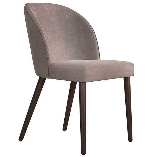 3D Camille Taupe Italian Dining Chair TurboSquid 1756106