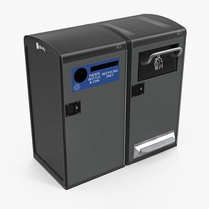 Bigbelly Separate Collection of Garbage Bins 3D Model