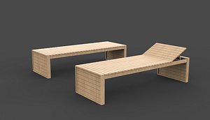 Sunbed 3D model model
