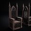 3D GOTHIC INTERIOR PROPS ASSET Collection