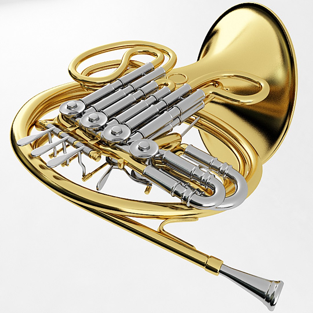 3D French Horn Model TurboSquid 1297779