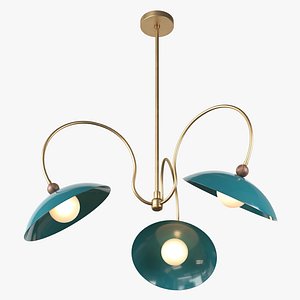 3D Ginger Curtis x Blueprint Lighting Chandelier Primrose
