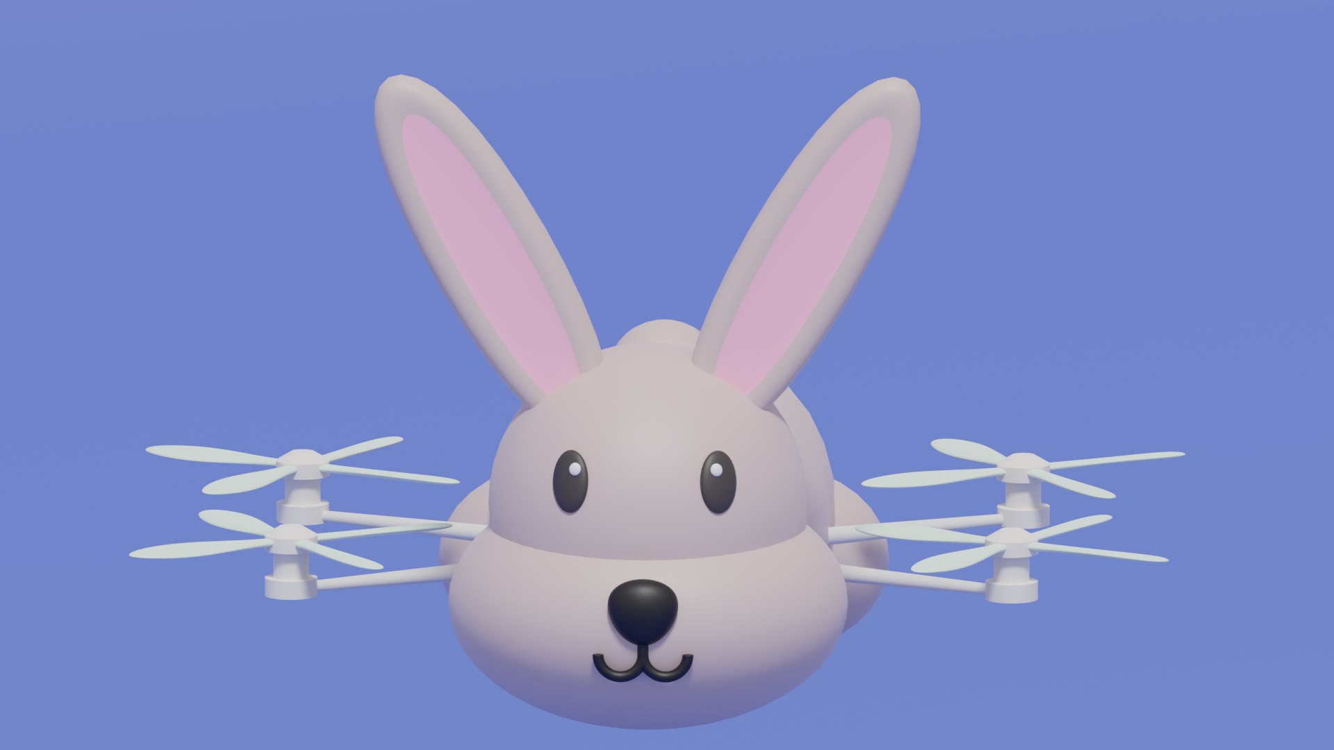 3D Cartoon Rabbit Animal Drone - TurboSquid 2419012