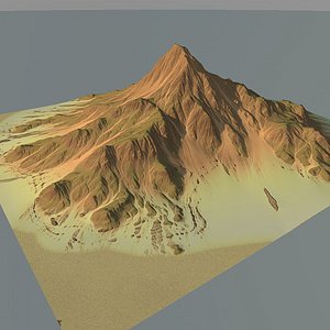 mountain terrain obj