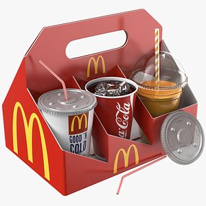 Full McDonalds Cups Tray