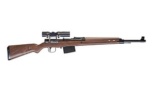 Gewehr 43 Rifle - Game and VFX-Ready mid-poly Low-poly 3D model 3D model