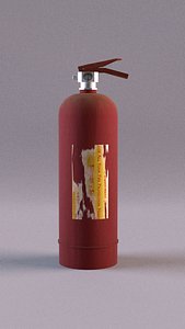 extinguisher blender 3D