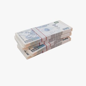 3D 500 Congolese Franc CDF model