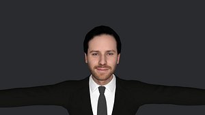 Armie Hammer Hyper Realistic Full Body Fully Rigged 3D Character 3D