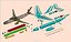 Irkut MC-21-300航空機ソリッドアセンブリモデル