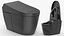 Smart Bidet-Toilette Schwarz