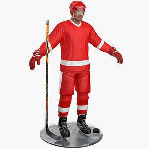 pbr hockey player 3D