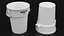 Pattumiera rotonda in plastica bianca Rubbermaid