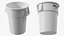 Pattumiera rotonda in plastica bianca Rubbermaid