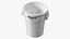 Pattumiera rotonda in plastica bianca Rubbermaid