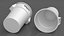 Pattumiera rotonda in plastica bianca Rubbermaid