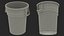 Pattumiera rotonda in plastica bianca Rubbermaid
