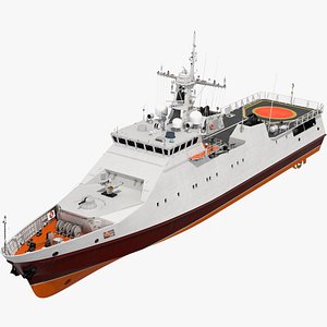 Coast Guard Ship Rigged