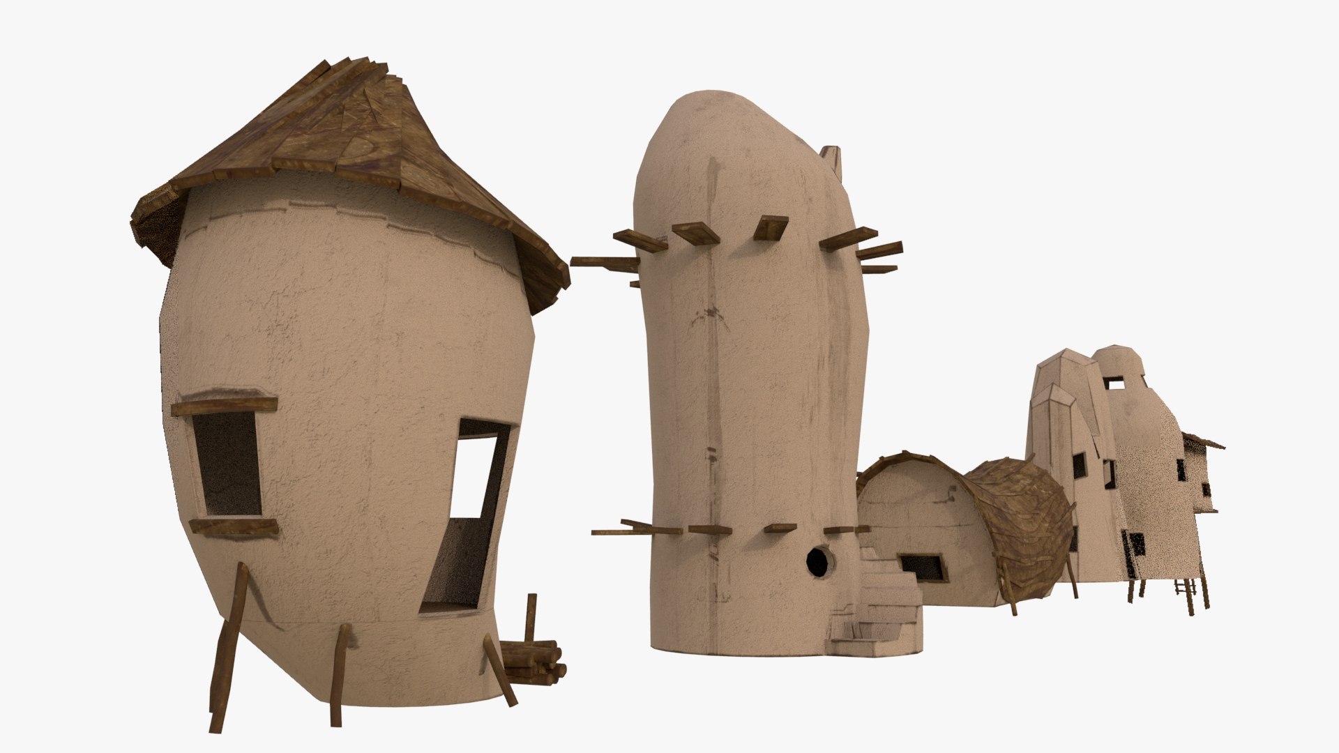 3D Model Clay House - TurboSquid 1899059