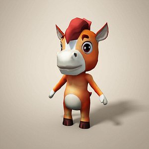 Cartoon horse model