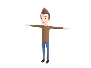 3D man character model