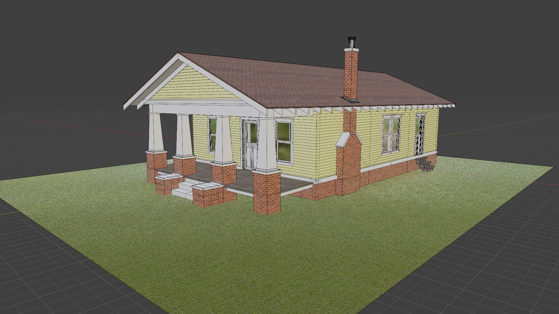 Craftsman Bungalow 1 3D - TurboSquid 1790583