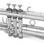 3d brass musical instruments
