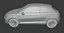 Audi A1 coupe low poly 3D модель