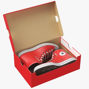 Detailed Sneakers Shoebox 3D model