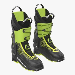 3D ski boots model