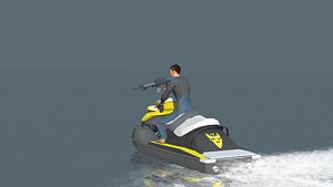 3D Speed Boat Rash Animations model