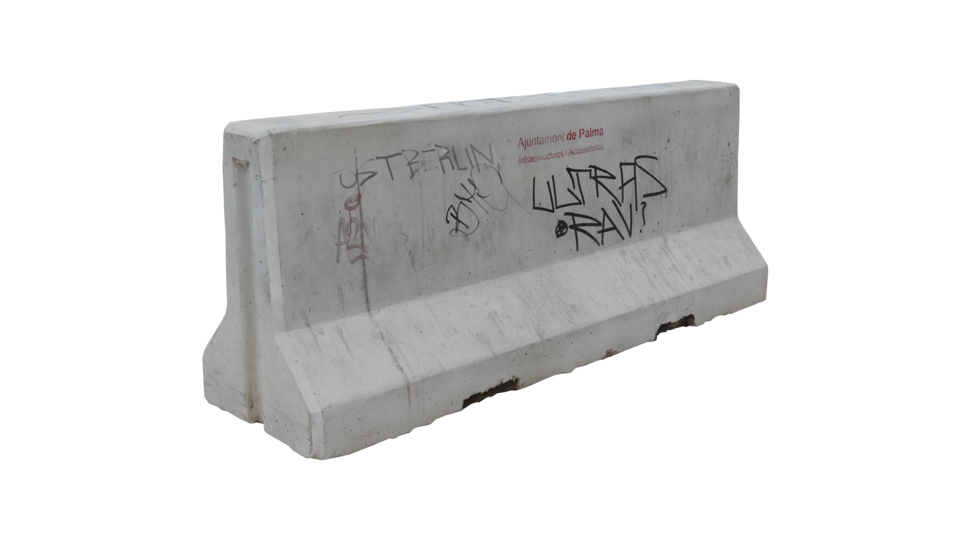 photoscanned concrete road barrier 3D https://p.turbosquid.com/ts-thumb/5Q/zgJEXc/1N/render_01/png/1685434619/1920x1080/fit_q87/ae6e7fef6f56ea2808d8a0440c7707e6a6ee88db/render_01.jpg