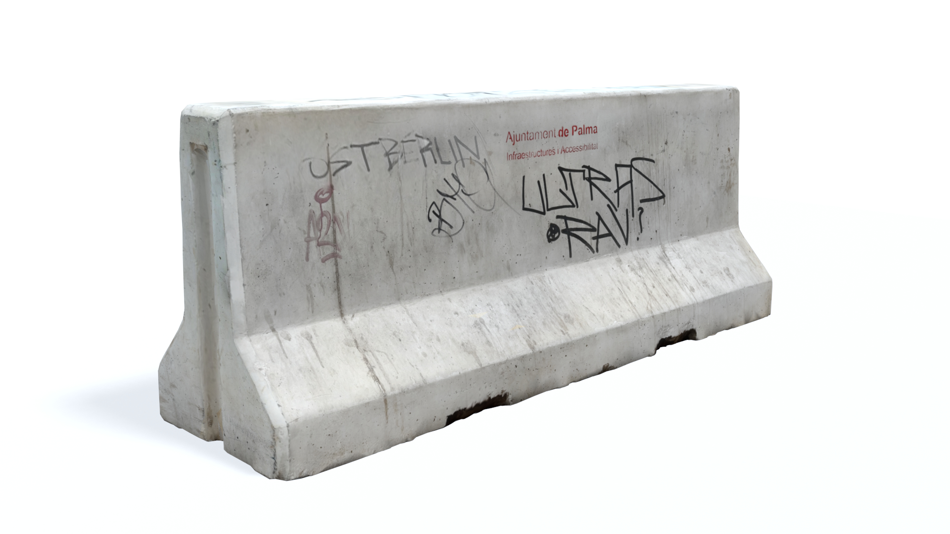 photoscanned concrete road barrier 3D https://p.turbosquid.com/ts-thumb/5Q/zgJEXc/Bu/turntable/png/1685436015/1920x1080/turn_fit_q99/aa5457398c579d7a1c00c9f3917dd550faa33046/turntable-1.jpg