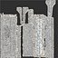 photoscanned concrete road barrier