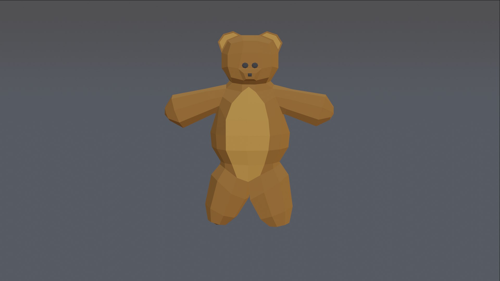 Free 3D Lowpoly 3D Teddy Bear Model - TurboSquid 2220256