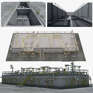 Sulphur Pit Process Unit for SRU Systems 3D model