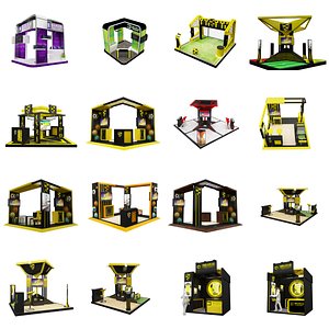 Booth Exhibition Stand X5 3D model