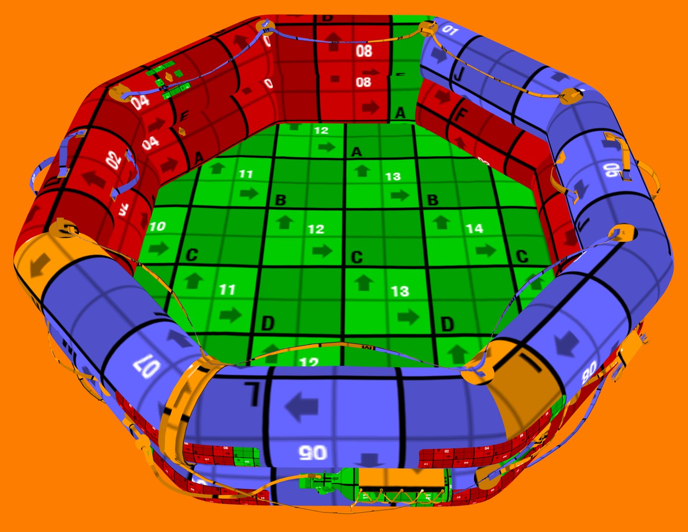 3D Emergency Raft model TurboSquid 2052409