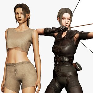 3D GAME-READY Character - Archer-Worker