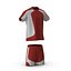 3D soccer uniform 2 model