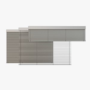 3D venetian blinds rails x