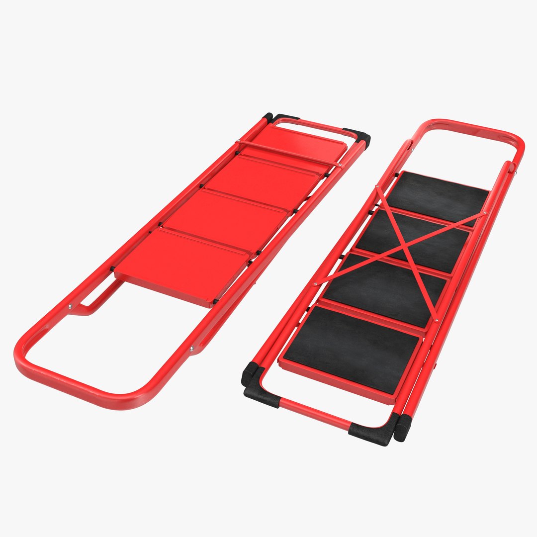Step Ladder 2 Folded 3D Model 3D model preview