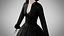 Vestido 30 de terciopelo negro con diseño