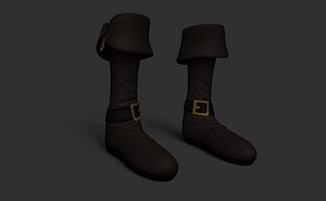 3D long boots witches pirates