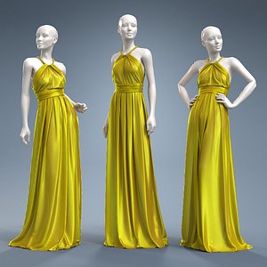 dress cloth mannequin 3D model