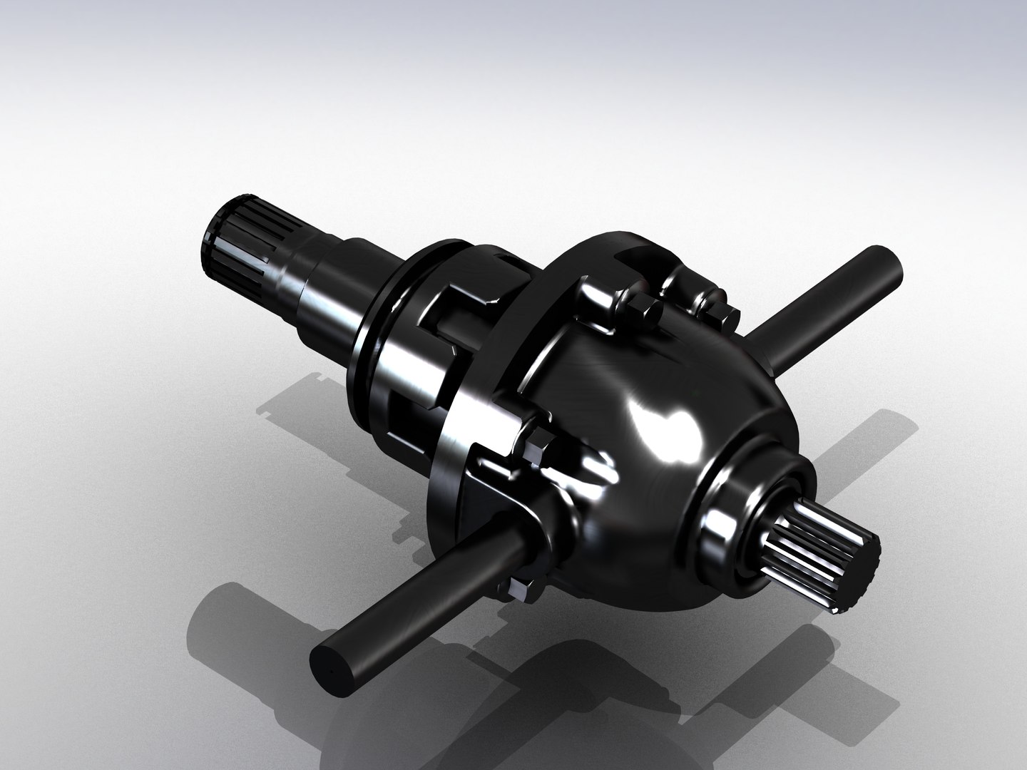 Differential with bearing and bevel gears 3D model - TurboSquid 1802558