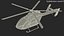 3D light twin utility helicopter